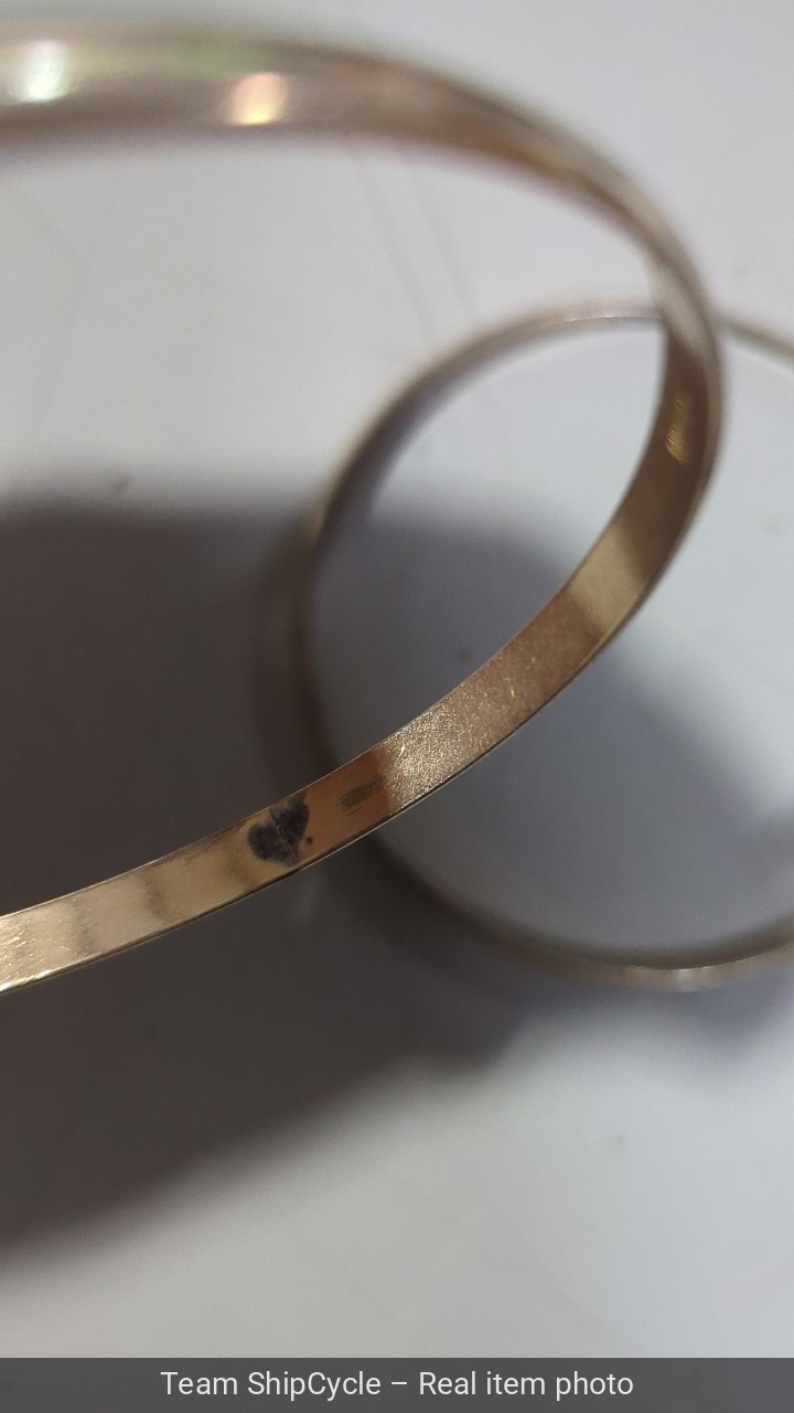 Danecraft Bangle Bracelets12K KT Gold Filled Lot Of 2 25 Inside Dia G2U