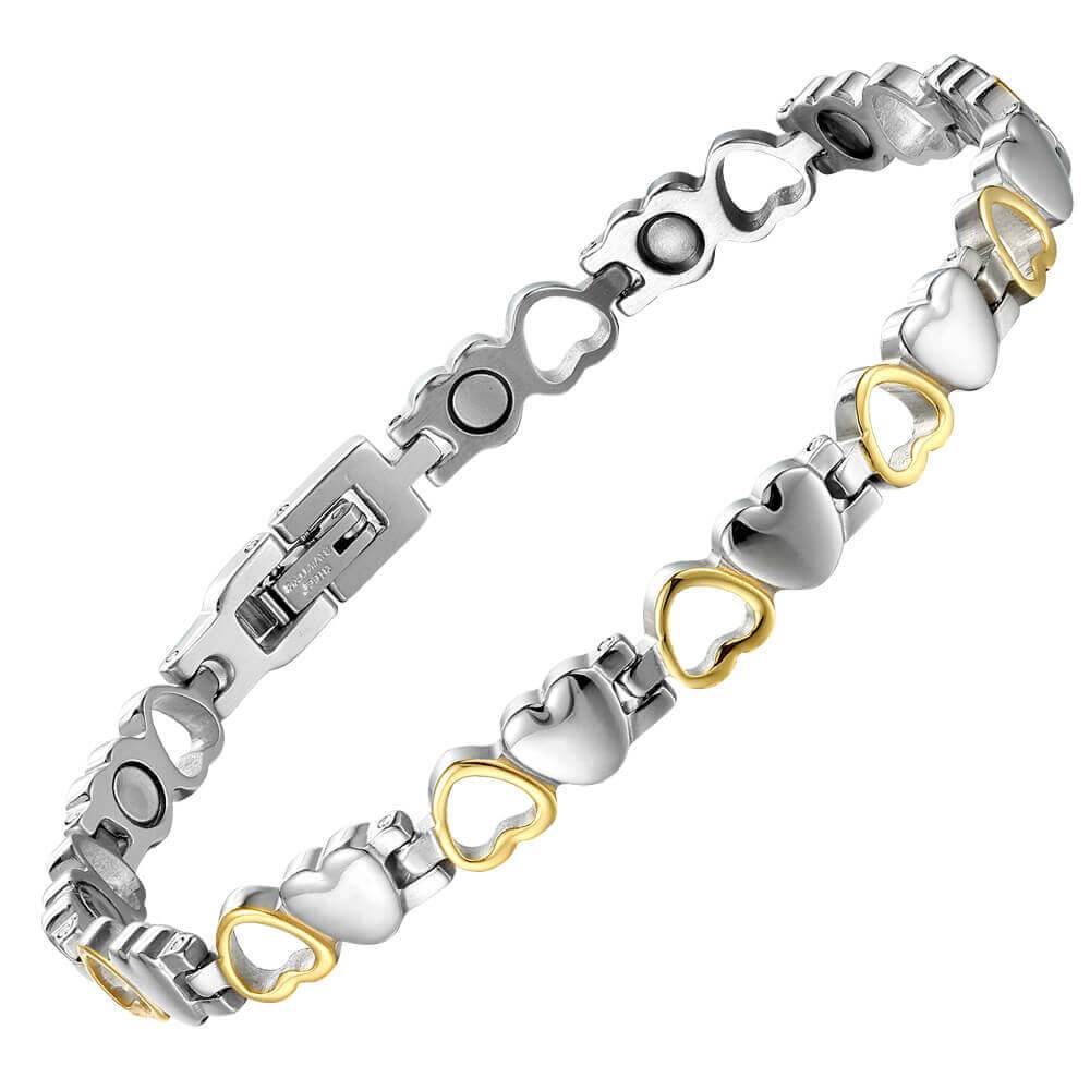 Heart SG Magnetic Bracelet 11 magnets Women Girls Renew Energy Balance Power Joy