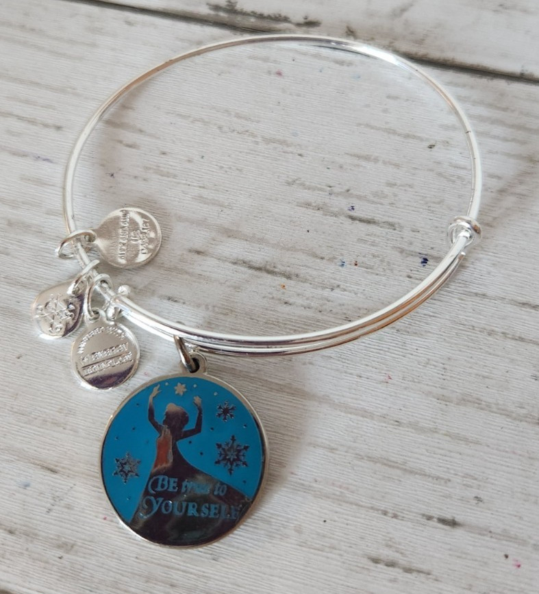 Disney Alex & Ani Frozen Elsa “Be True to Yourself” Silver Expandable Bracelet