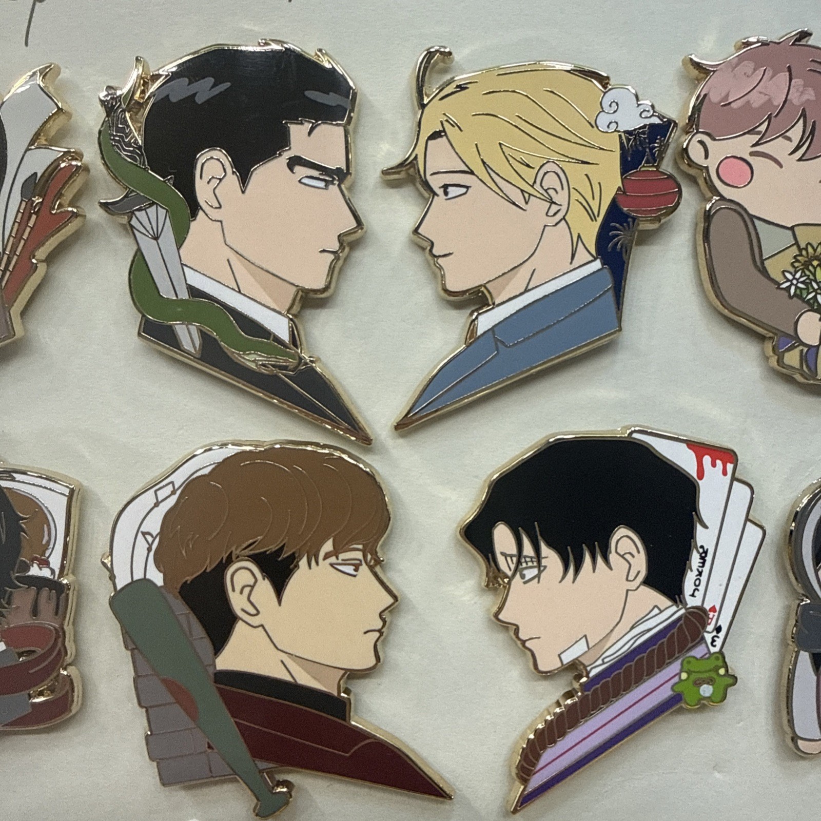 BL Boy’s Love Enamel Pins Set (20 Pieces) manga manhwa couples