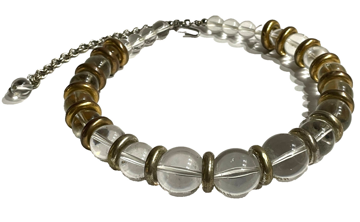Kenneth J Lane Vintage Acrylic Bubble Necklace. Circa 1990s-2000s Boutique Line.