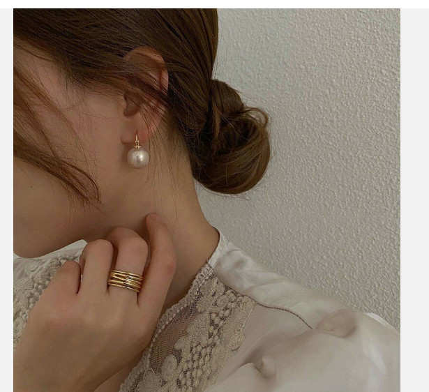 Fashion Champagne Pearl Ear Stud Earrings Drop Dangle Women Wedding Jewellery