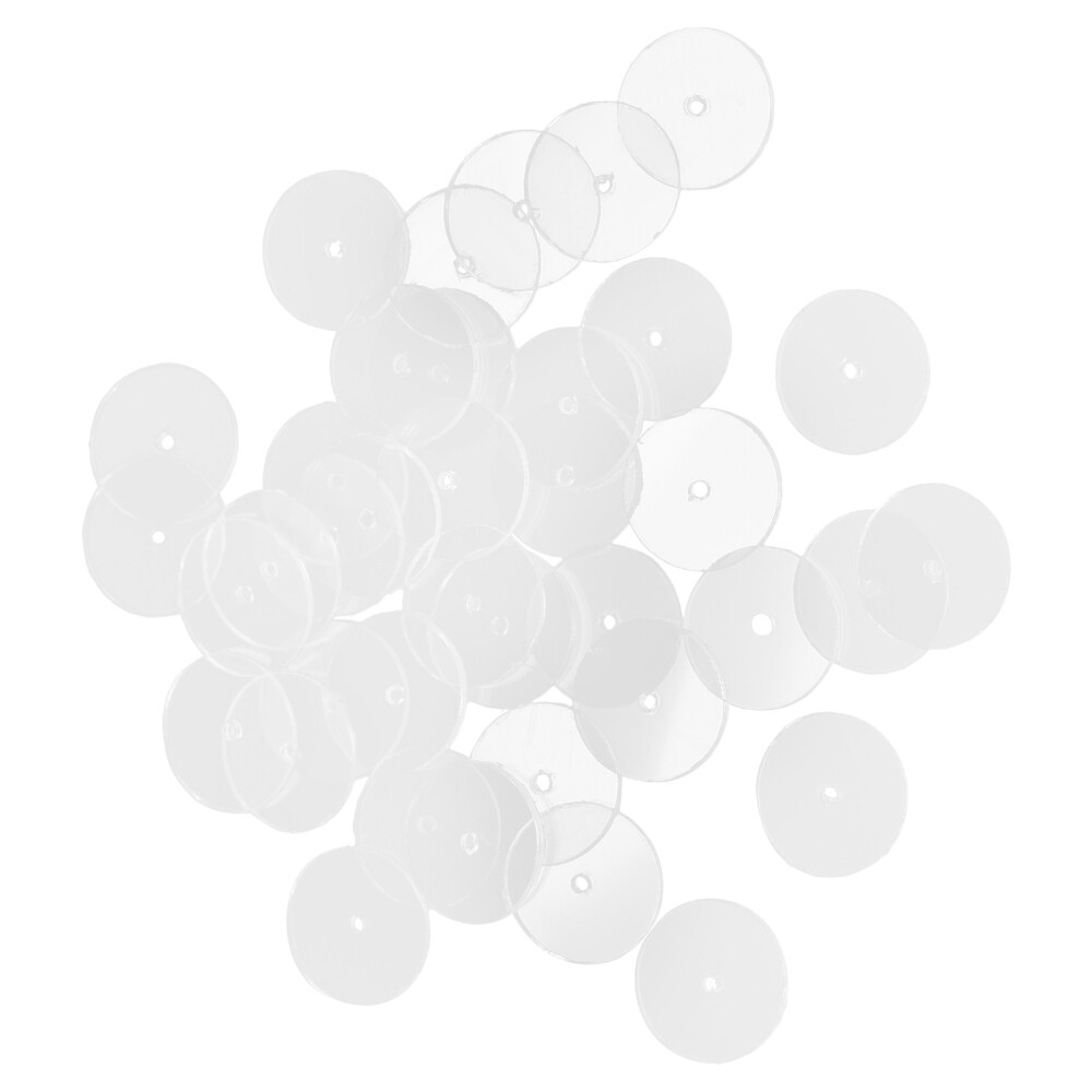 50pcs Clear Disc Pads Plastic Discs For Earring Earring Backs For Droopy Ears
