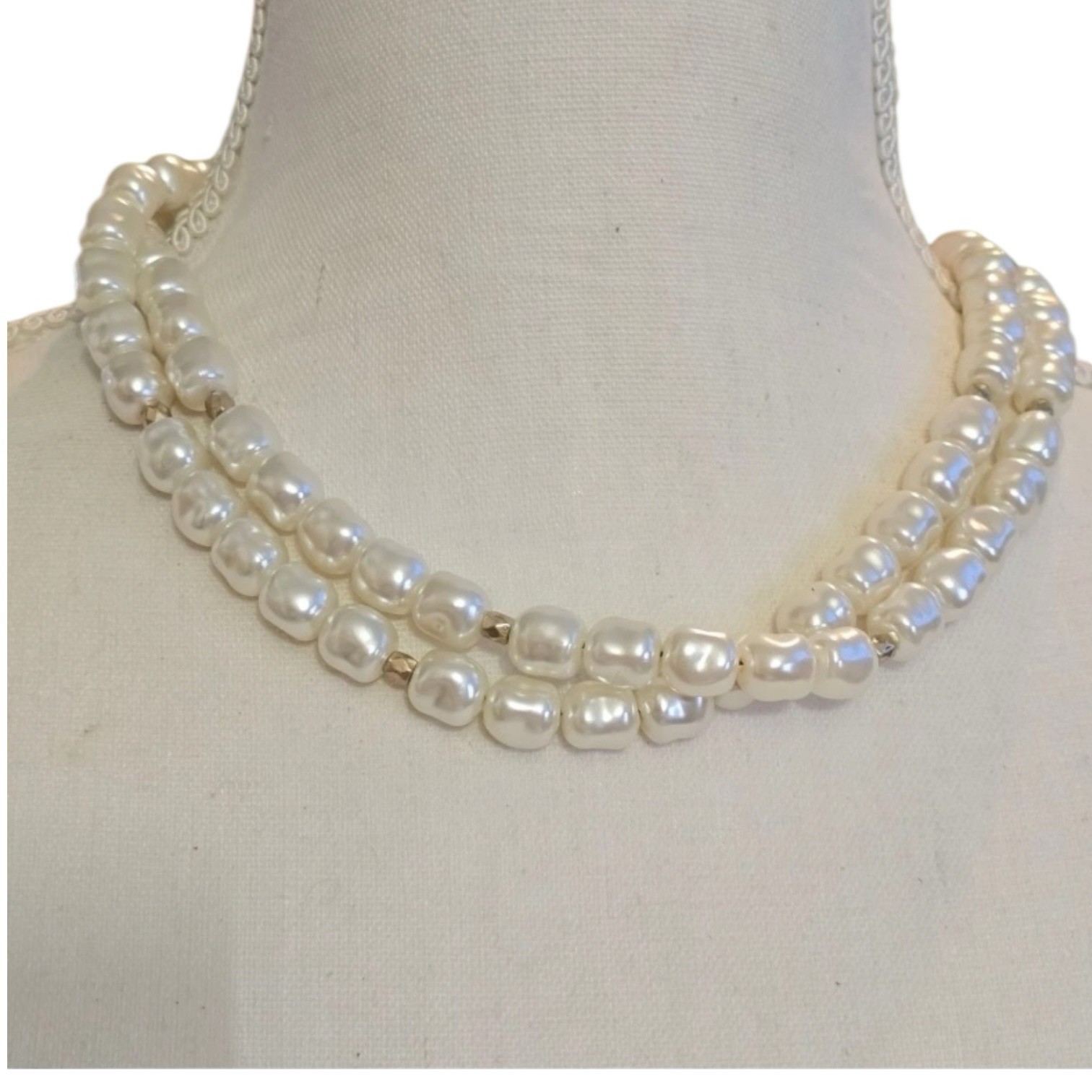 Chico’s Convertible Necklace Ladies One Size Adjustable Audrey Gold Tone Pendant