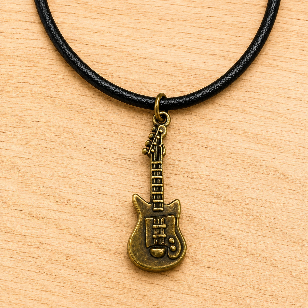 Daily Musician Carry Guitar Charm Necklace