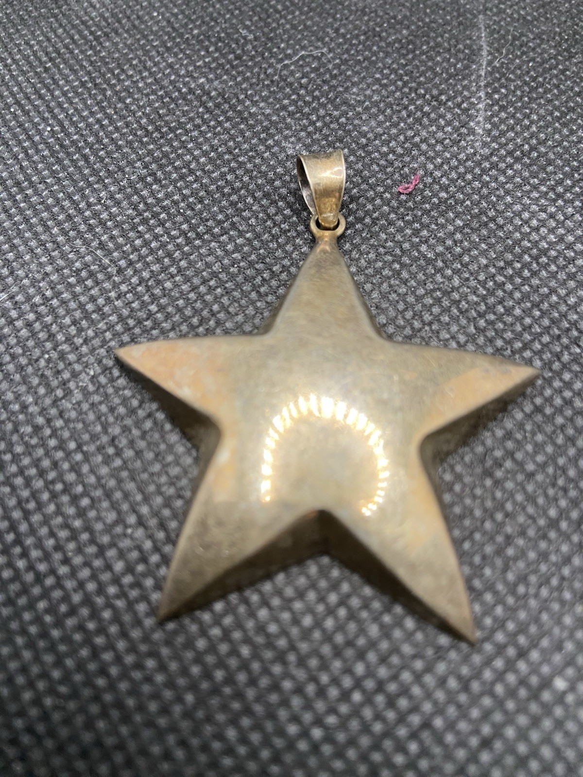 Vintage 9.3g 3D Sterling Silver 6.1mm Thick 2″ Tall & Wide Pendant
