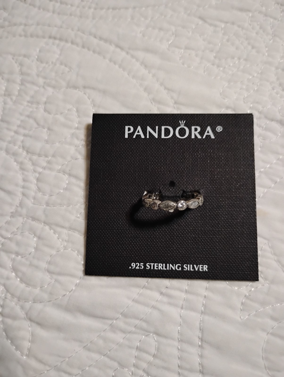 Retired Pandora Alluring Brilliant Marquise Band Ring, Size 7