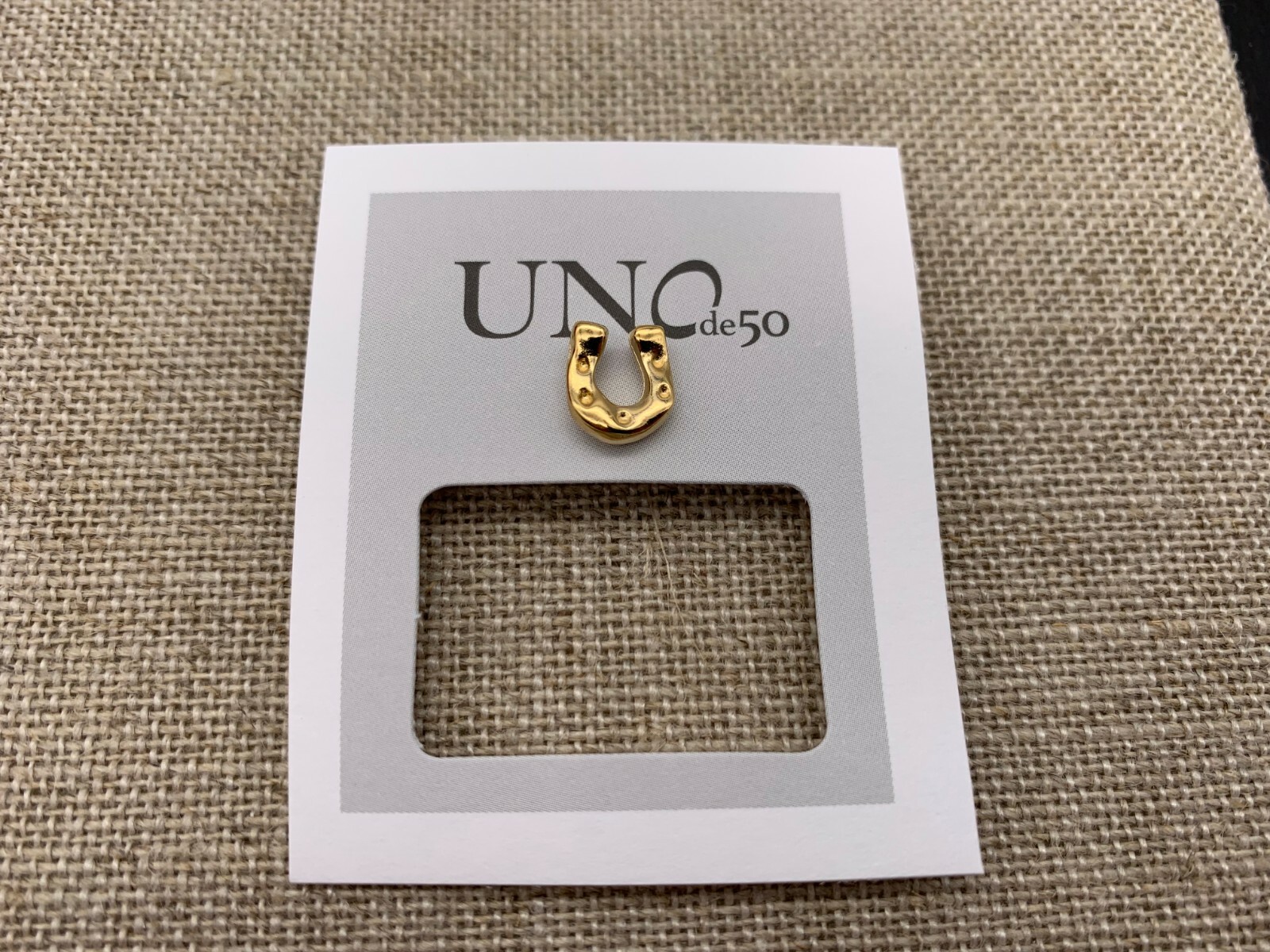 NEW Uno de 50 MY RIDE Stud Piercing Earring Gold Plated
