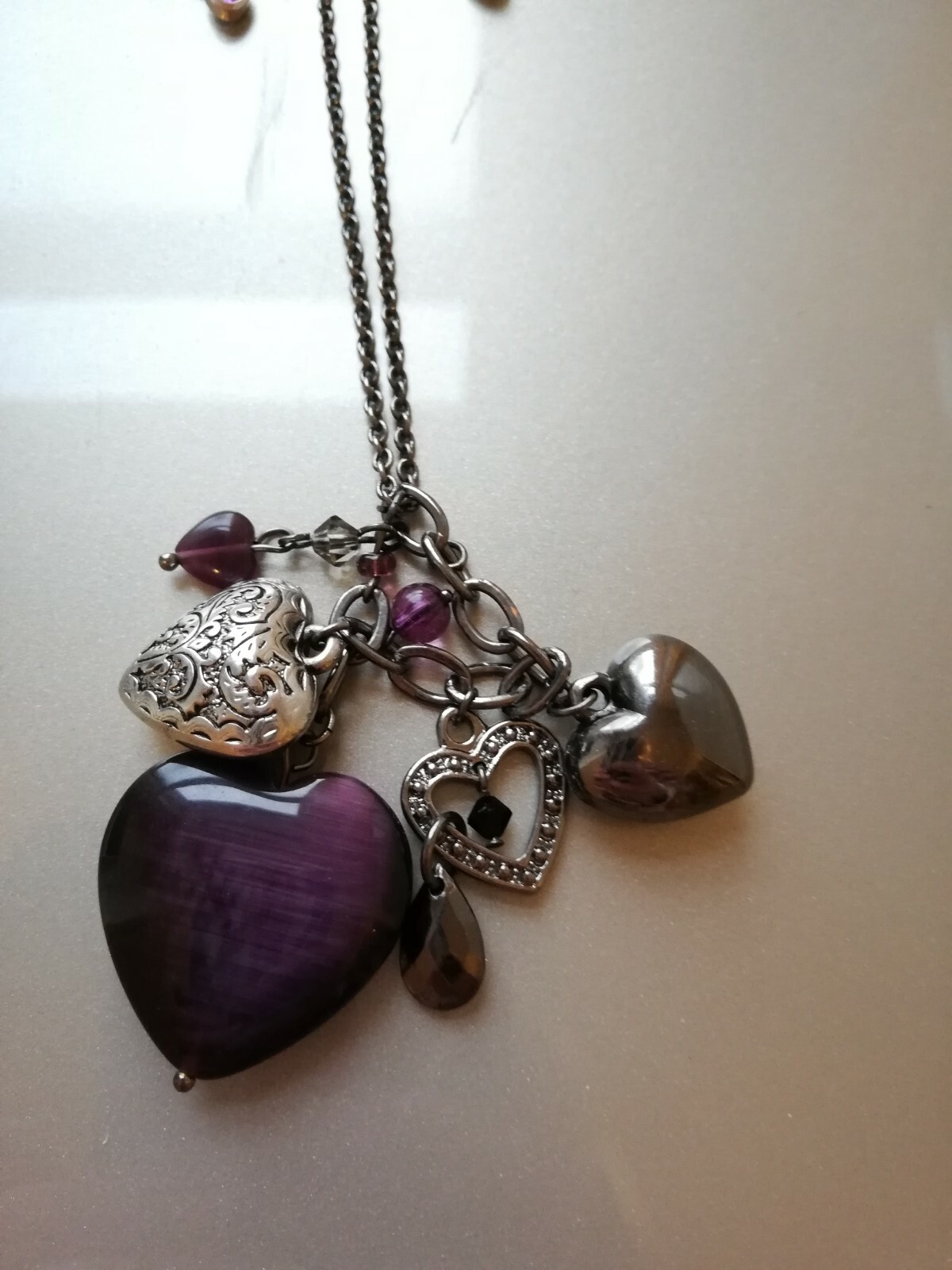 2x PIECE JEWELLERY SET – Long chain charm Necklace & Earrings *NEXT/OTHER*