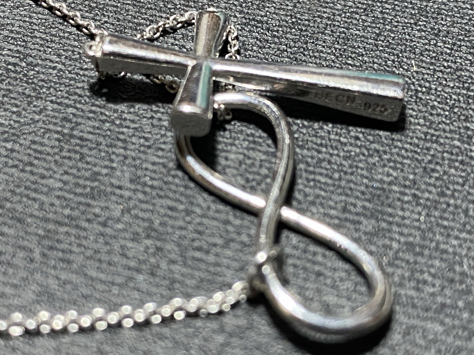 Berricle 925 Sterling Silver Infinity Dangle Cross Pendant Lariat Necklace