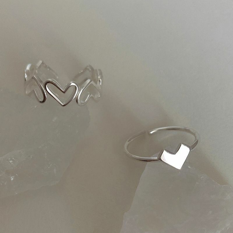 Hollow Love Couple Rings Open Index Finger Fashion Jewelry Ring Trend