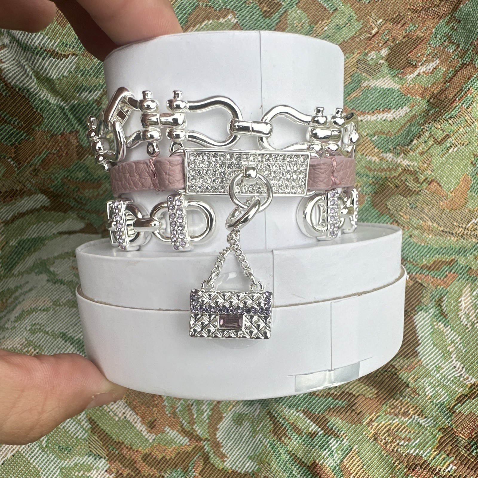 BP Spring Stack 2026 “High Maintenance Chic” Silver Plated Lab Stones.