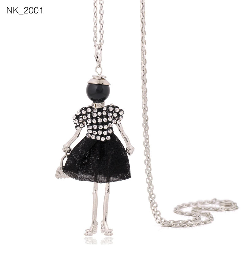 Statement Pendant Necklace Long Chain Lady Charm Jewelry Women Trend Style 1 Pc