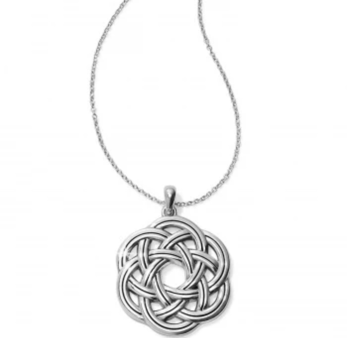 Brighten Interlock Eternity Circle Necklace New Without Tags