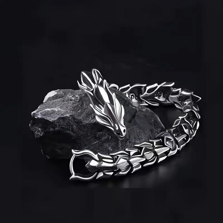 Dragon Bone Bracelet Jewelry Vintage-Look Viking Mythical