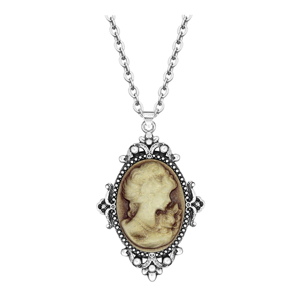 Wholesale Lot 10 pcs Mixed Lady Queen Cameo Necklace Flower Pendant Jewelry