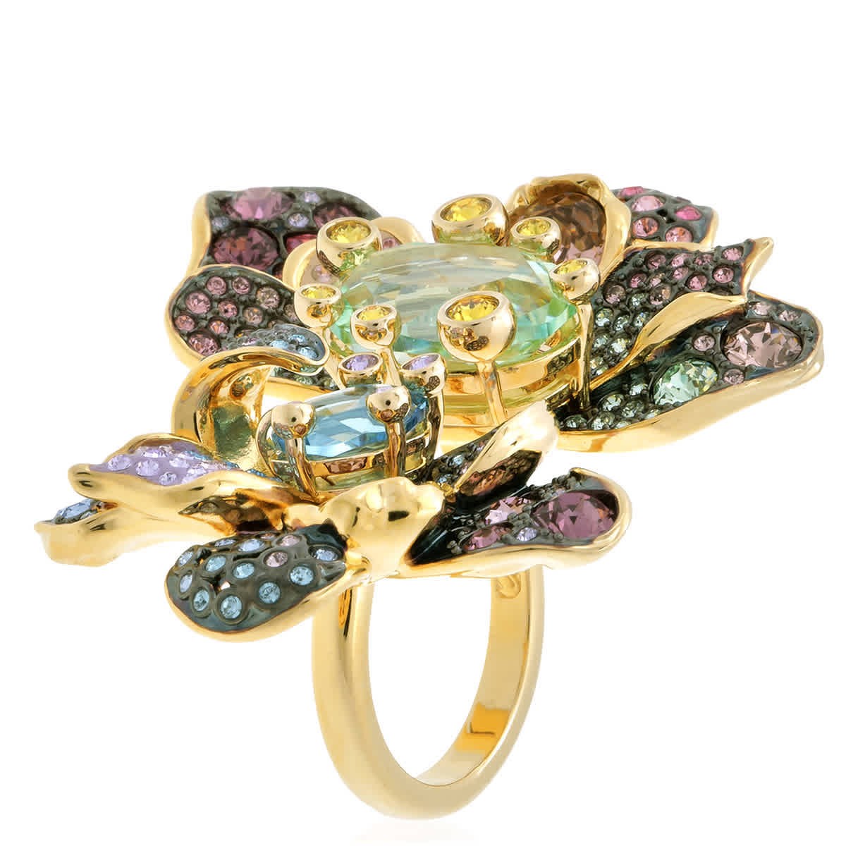 Swarovski Idyllia Mixed Cuts Flower Ring