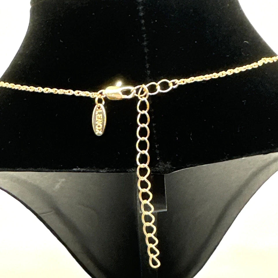 Designer Lenox Golden Bar Personalizable Necklace Rope Chain 17.25 Inches NWT