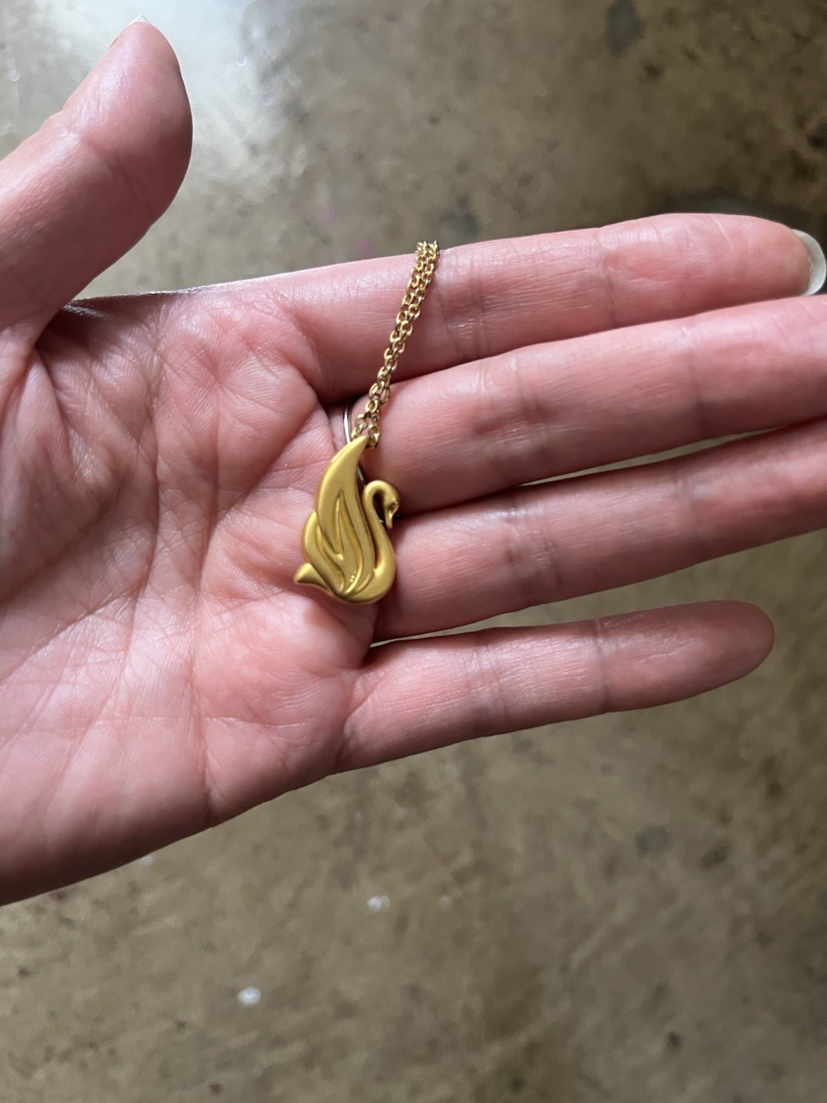 Gold Necklace Set x3, Pearl Chain, Swan Pendant – Free Shipping