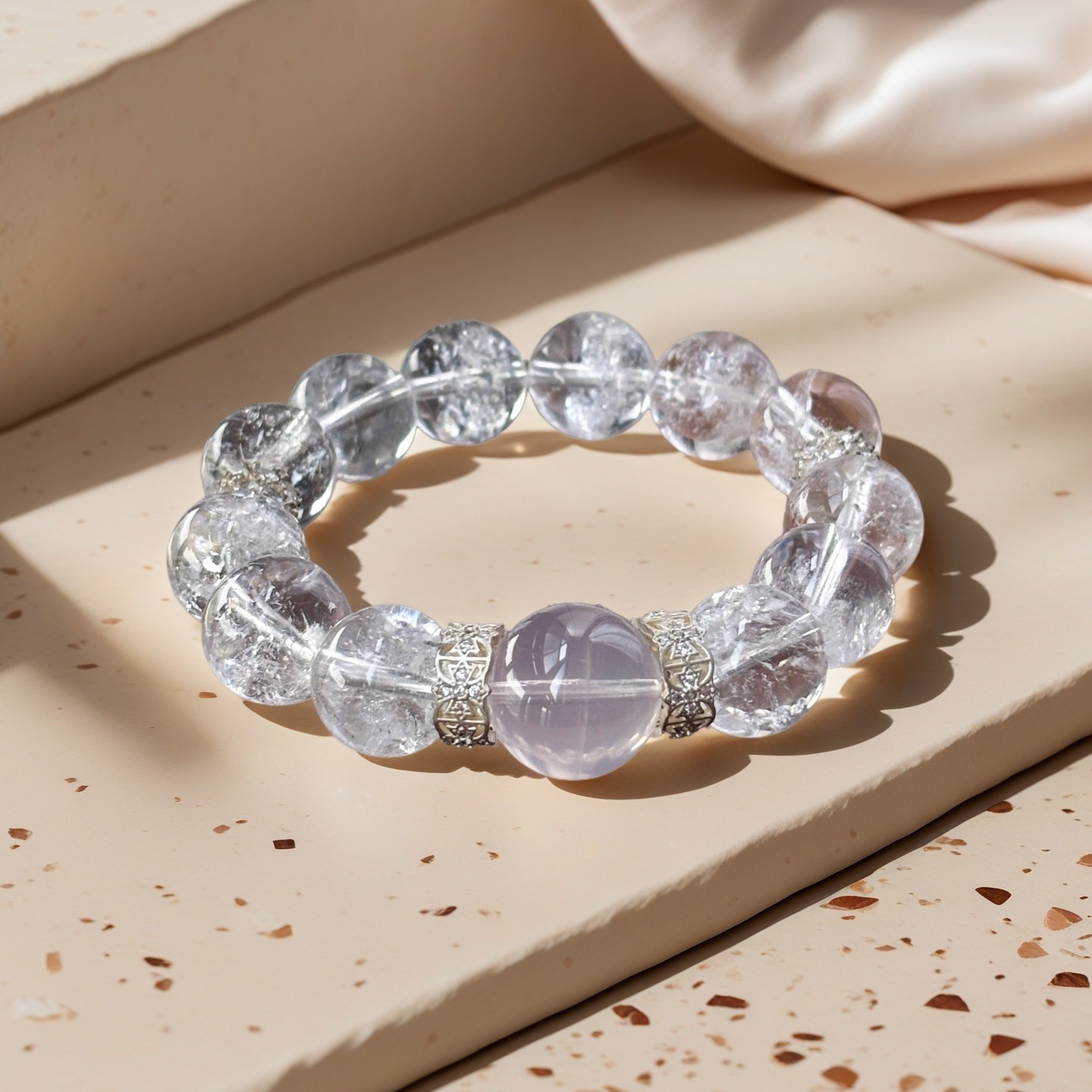 Handmade Natural White Crystal Set: Unleash Inner Clarity & Soothing Ambiance
