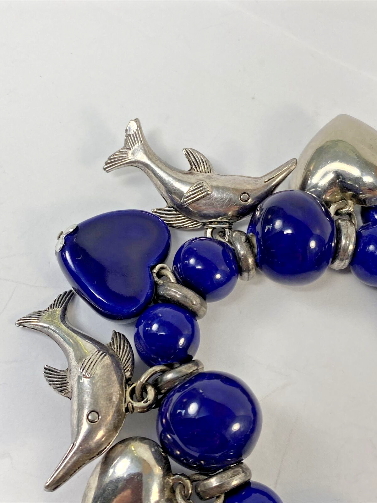 Rare Signed Zoe Coste Made In France Stretch Bracelet