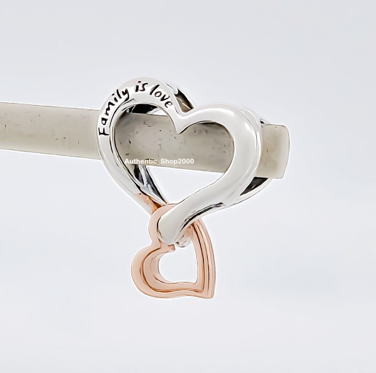 New 100% Auth PANDORA Family is Love Openwork Infinity Heart Charm 782642C00