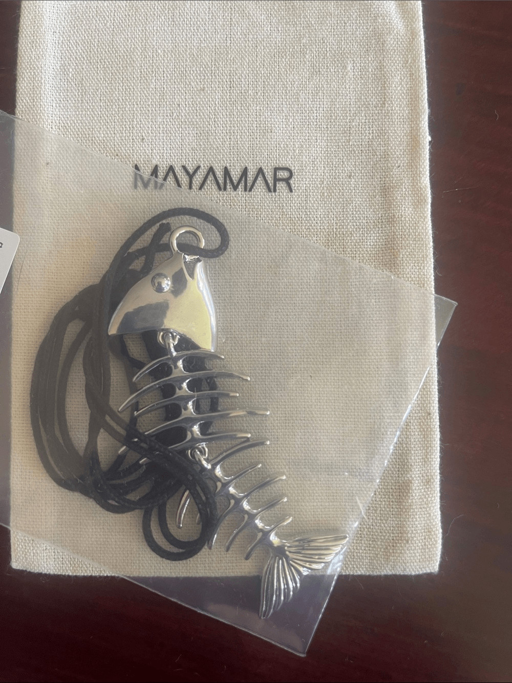 Alloy Fish Adjustable Length Cord Necklace: 100cm by Mayamar