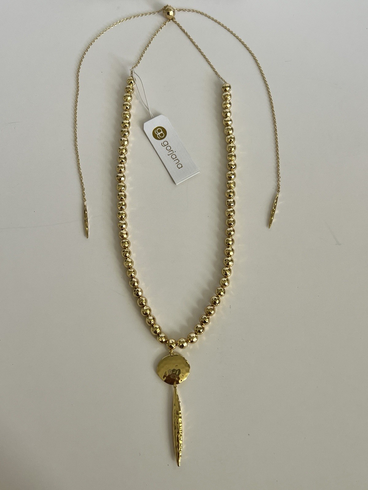 Gorjana Gypset Adjustable Pendant Necklace with Box & Tag – Never Worn