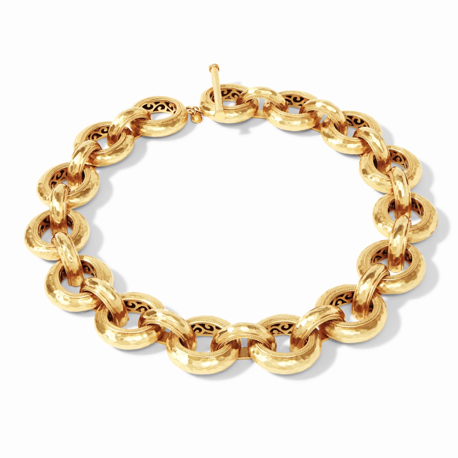 Julie Vos Cannes Link Necklace 24K Gold PlateCannes