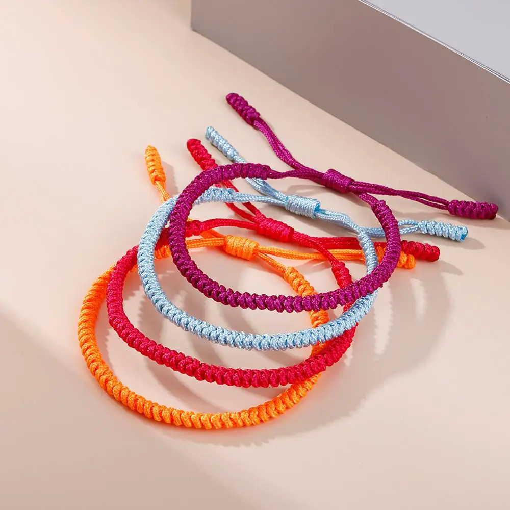Hot Tibetan Buddhist Braided Bracelet Thread Knots Woven Red Rope Lucky Lover