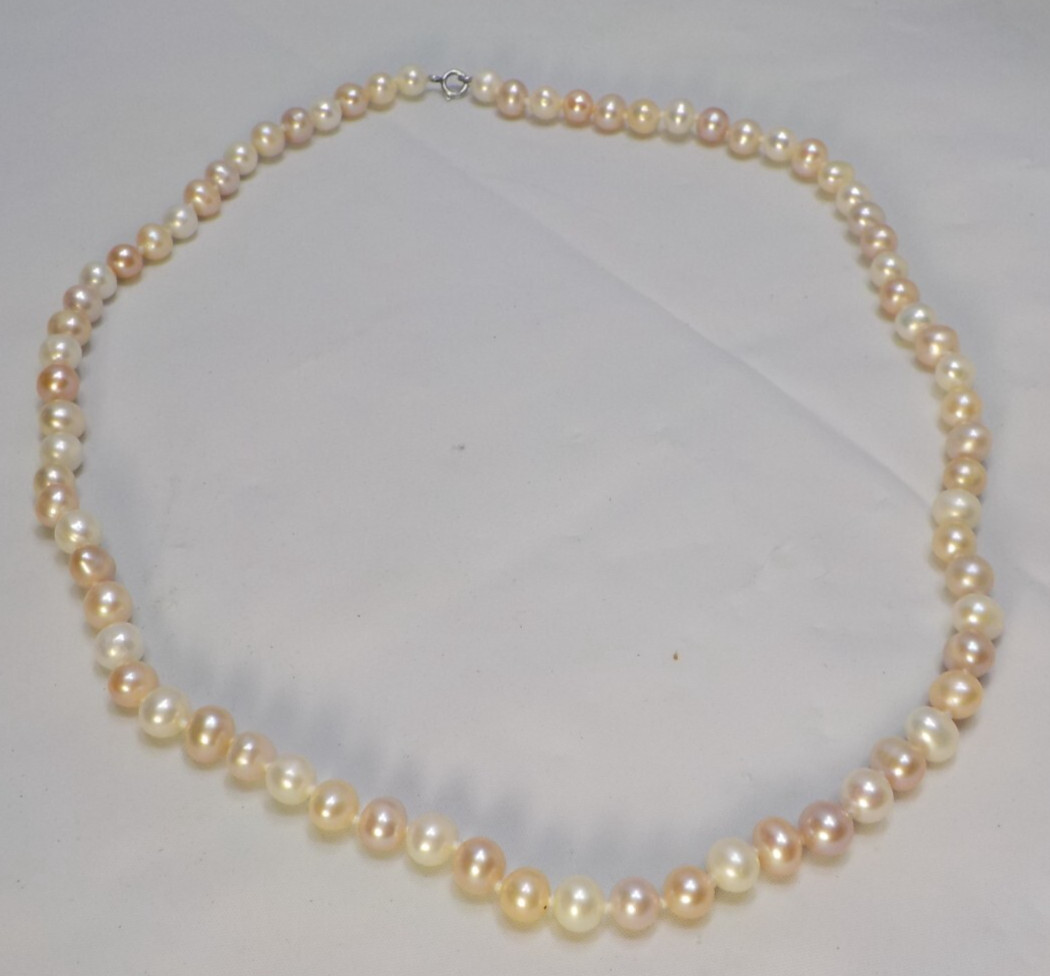 Pearl Necklace Jewelry with sterling silver 925 clasp
