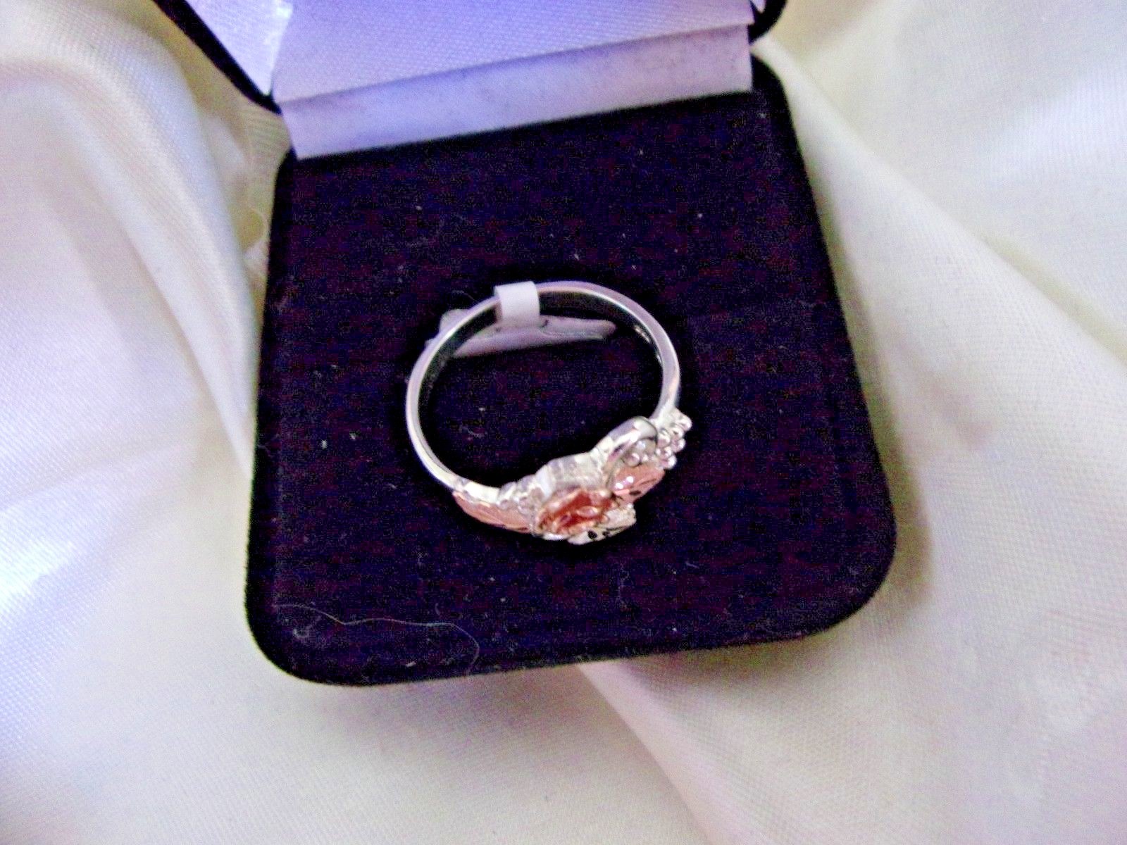 12K BLACK HILLS SOLID GOLD LEAFS Rose Ring Size 6, 9, 10, Only