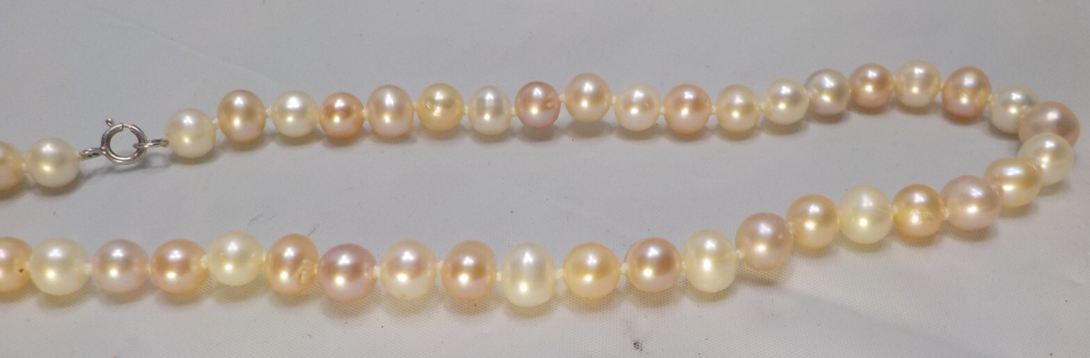 Pearl Necklace Jewelry with sterling silver 925 clasp