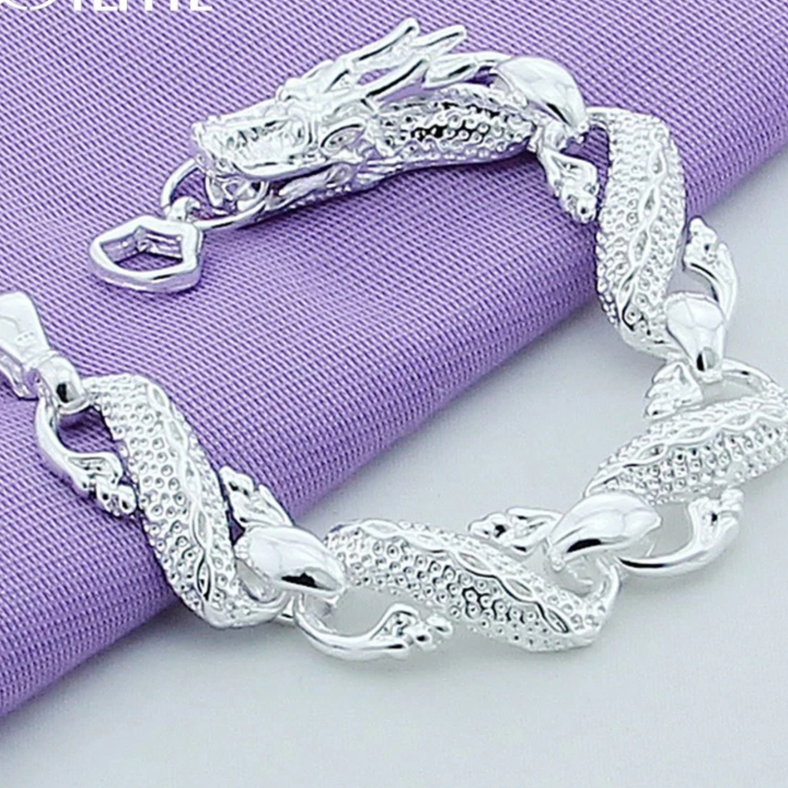 URMYLADY 925 Sterling Silver Dragonfly Chain Bracelet For Women Fashion Jewelry