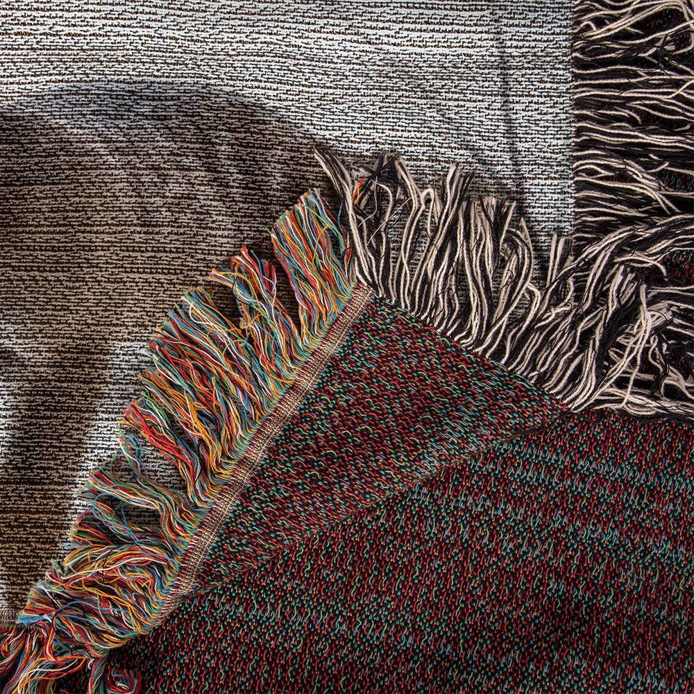 Deer and Fawn Woven Blanket