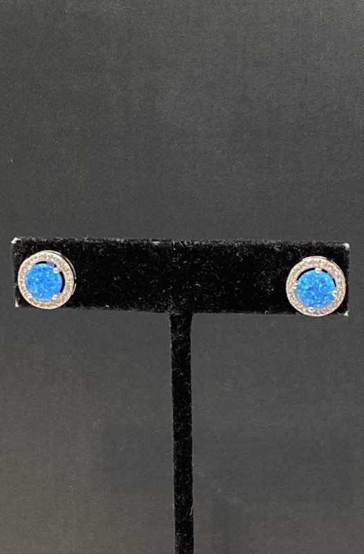 Sterling Silver 925 Turquoise Faux Opal Jewelry Set Ring Size 6.25 Bracelet 8″