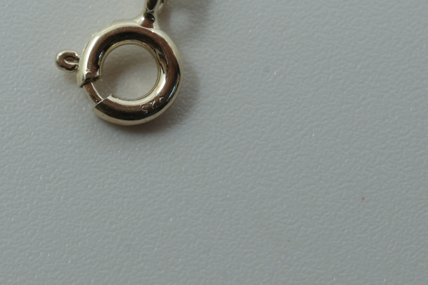 Sterling Silver Gold Tone Initial J Disc Pendant Necklace 925 Pave Stones 18