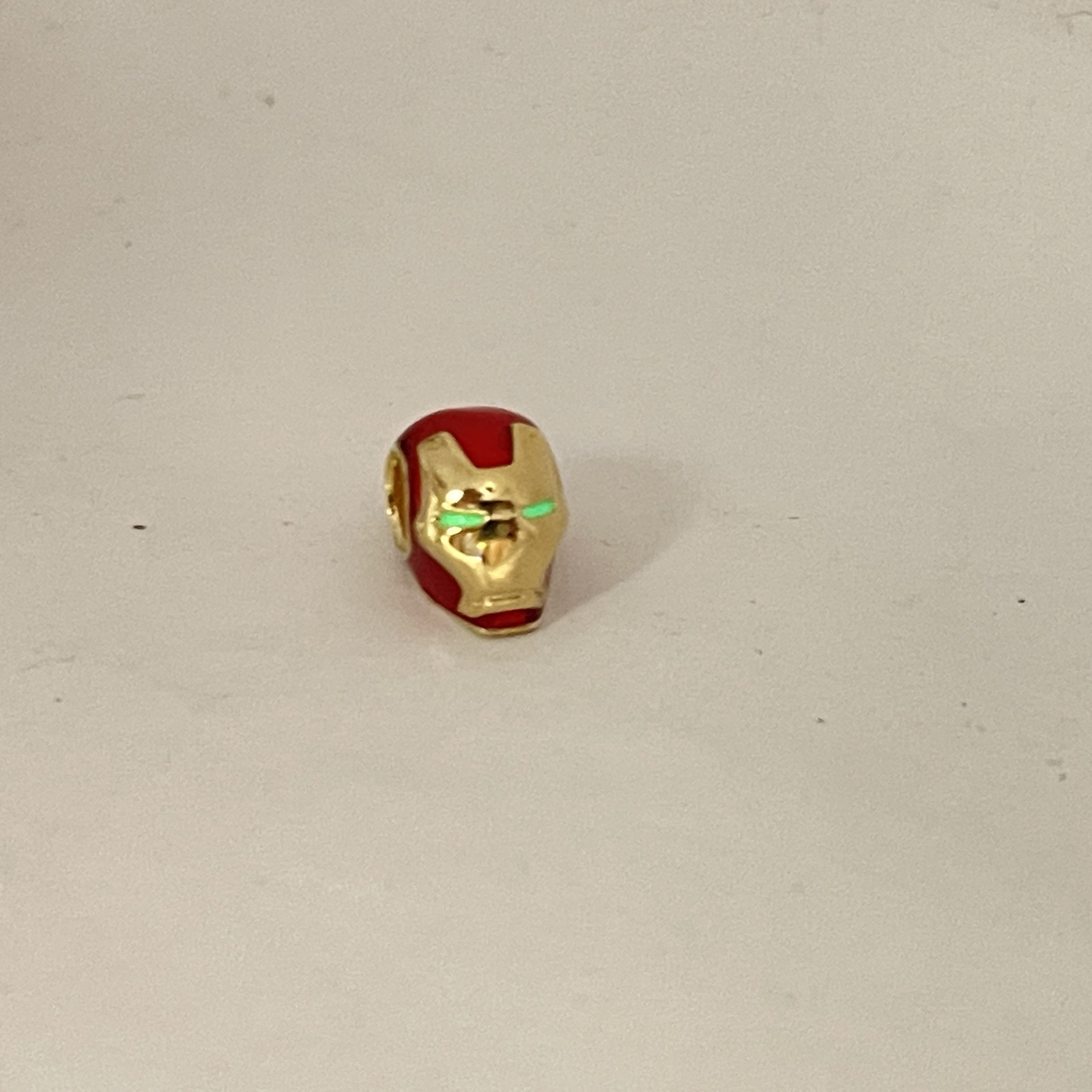 Pandora X Marvel Iron Man Helmet Glow In The Dark 14K Gold Plated Bead Charm