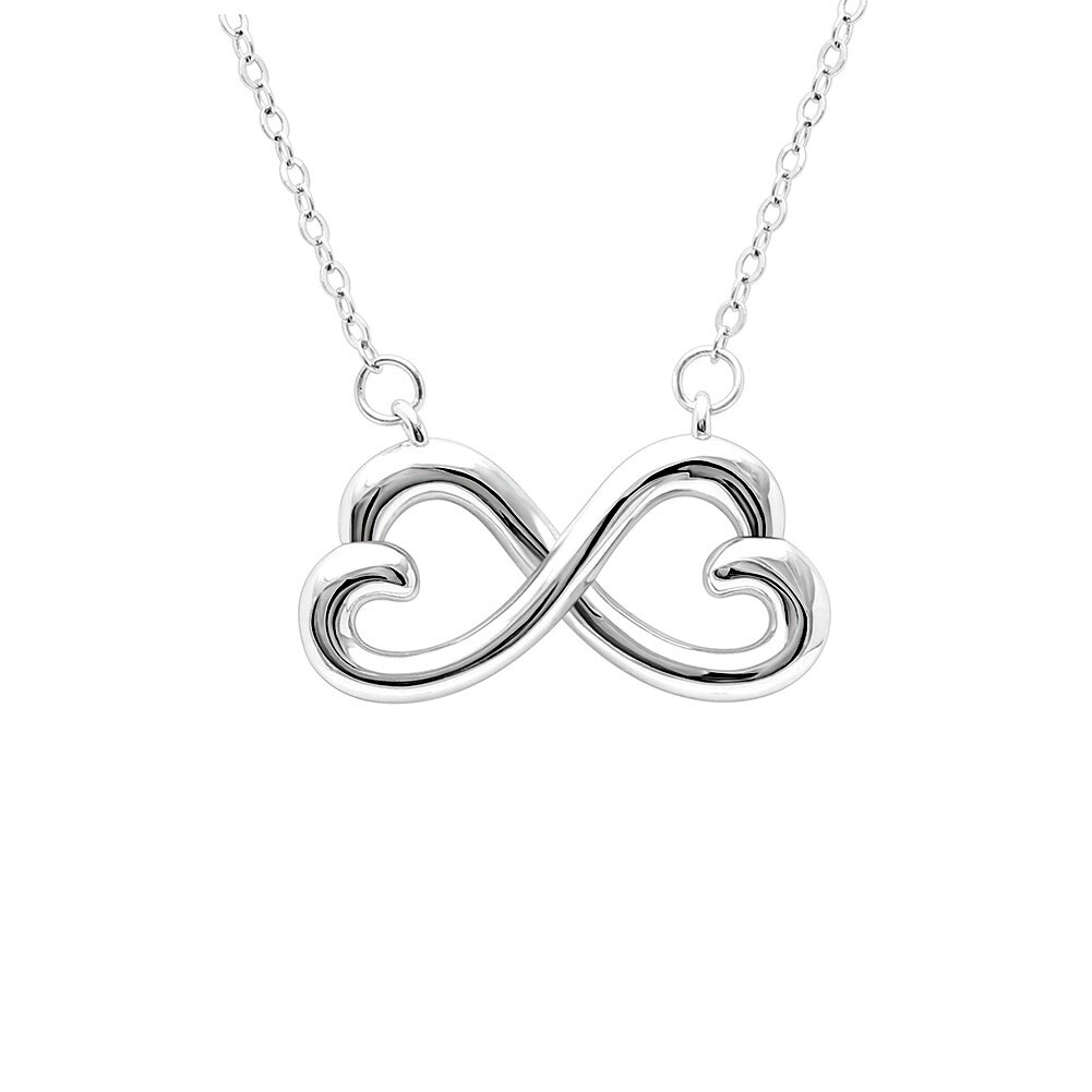 Infinity Hearts Necklace by Ginger Lyne Sterling Silver Chain Pendant Ginger …