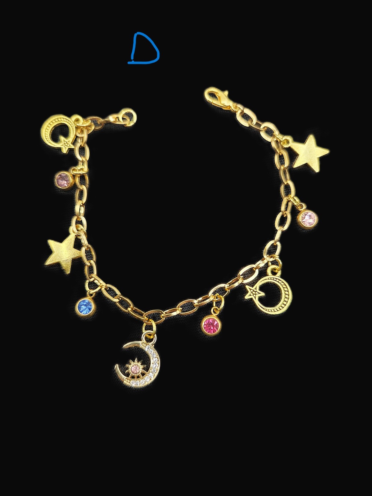Artisan Made Assorted Gold Tone Celestial Charm Bracelets $8.00 each, you choose