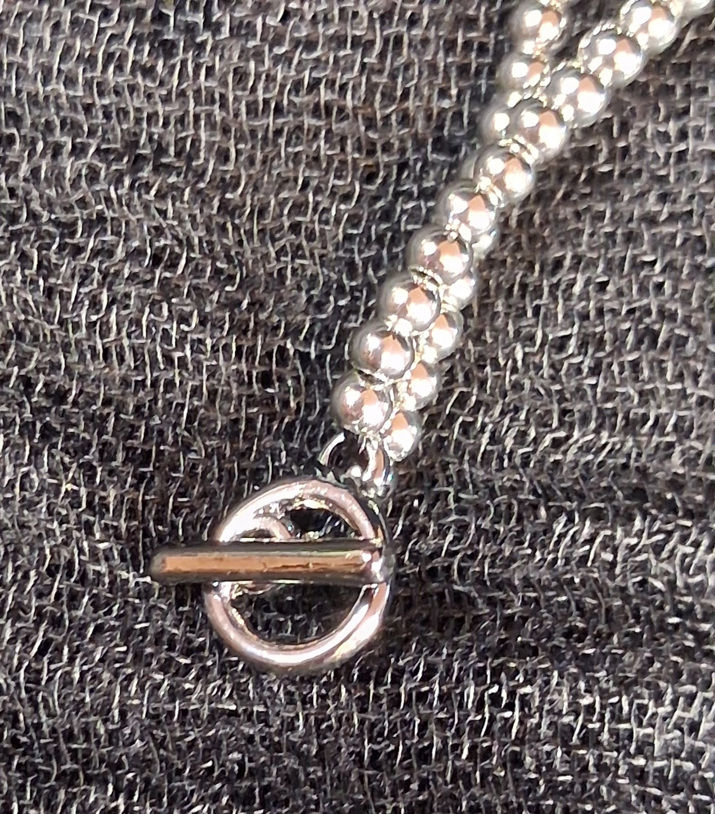 Simply Vera Vera Wang Gunmetal Layered Necklace Rhinestone Heart Pendant Toggle