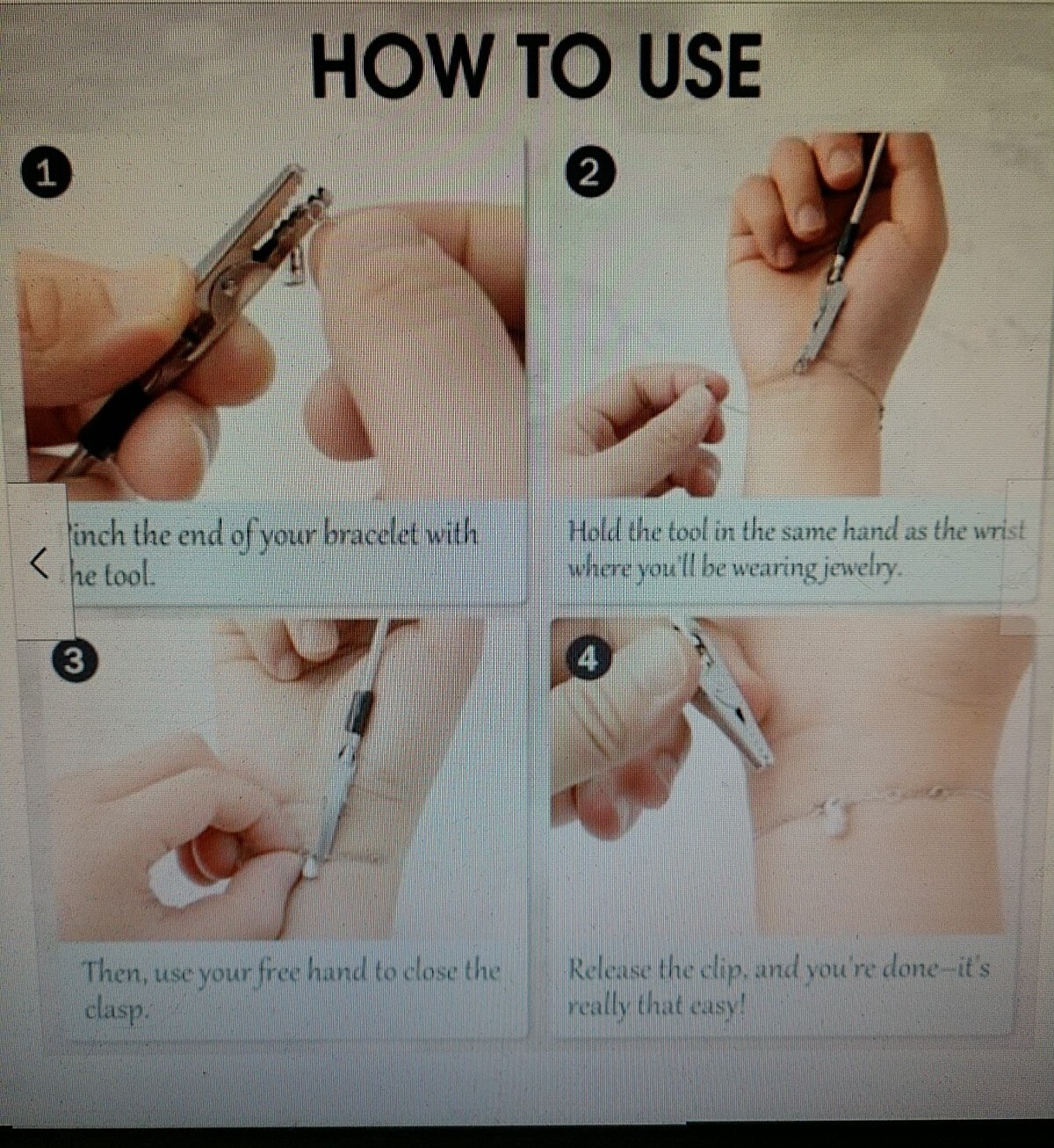 Bracelet Helper Tool – Fastener Helper Tool for Bracelet Necklace Jewelry