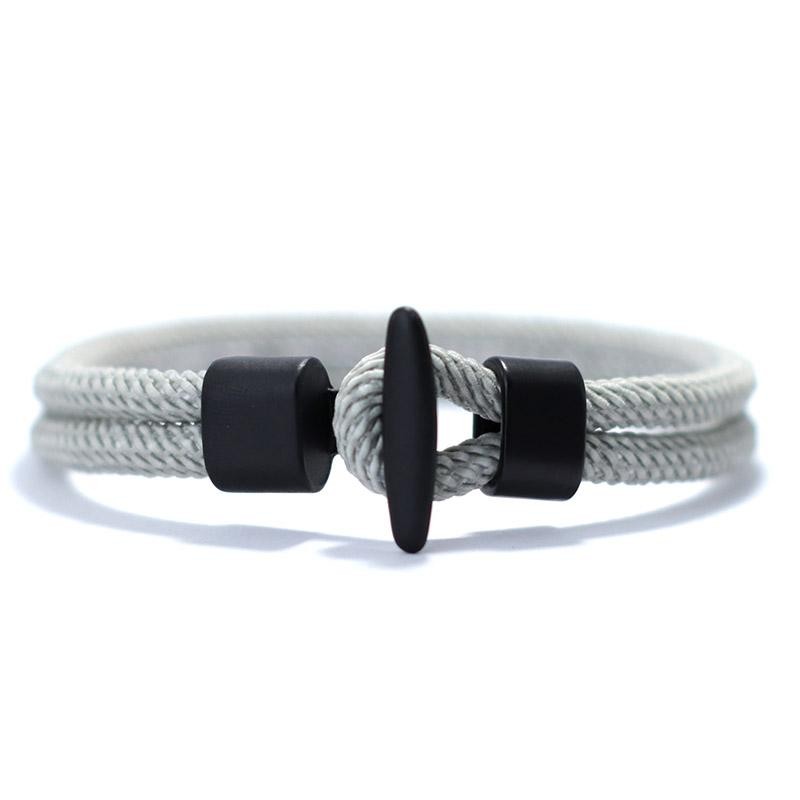 NEW Men’s Rope Bracelet Viking Punk Hiphop Outdoor Camping Jewelry