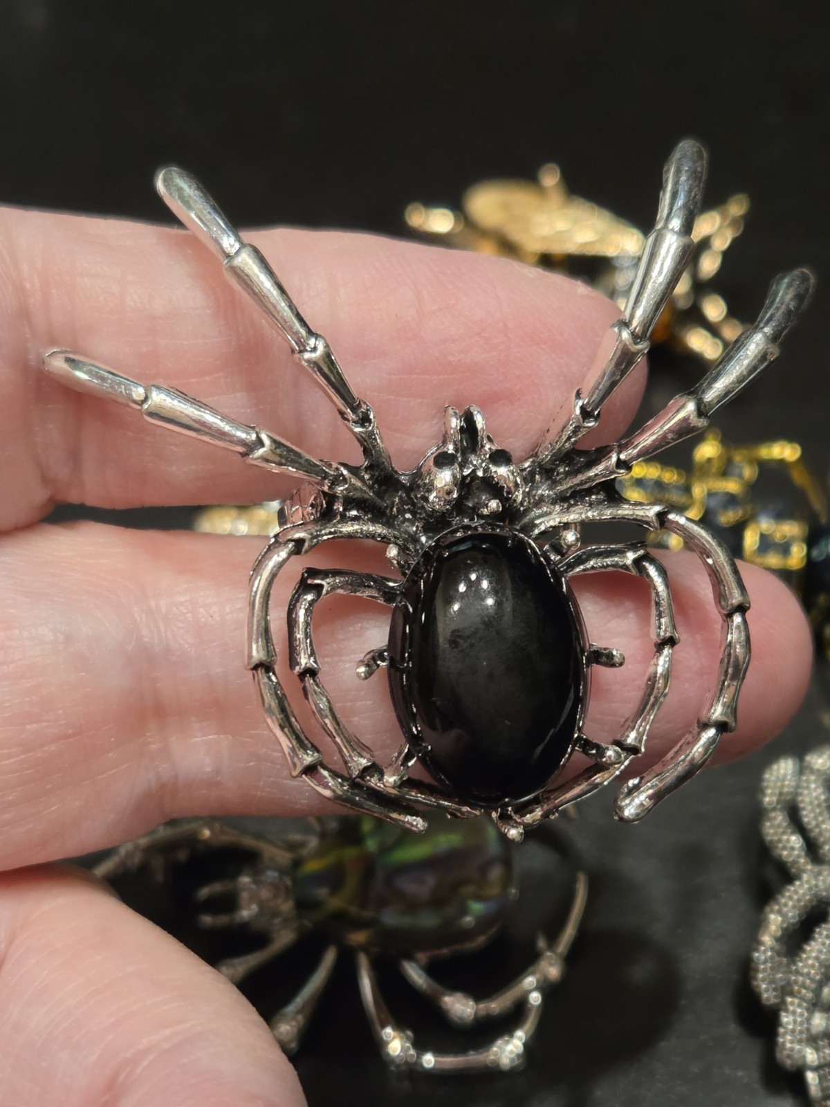 Gorgeous Rhinestone Spider Beetle Bee Bug Insect Brooch Pin Lapel Lot 293-63