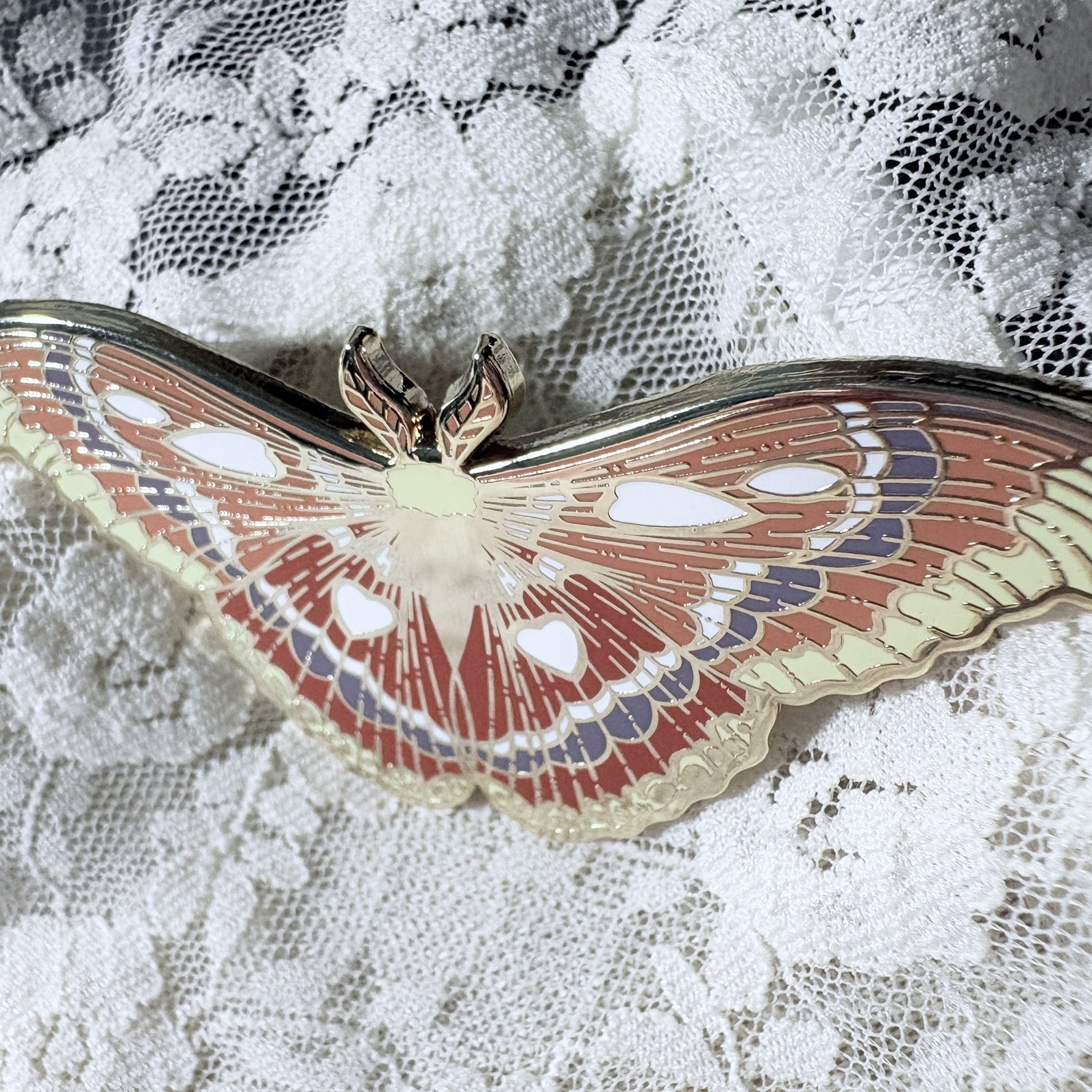 Atlas Moth Enamel Pin | Attacus atlas |Pin Collector Gift