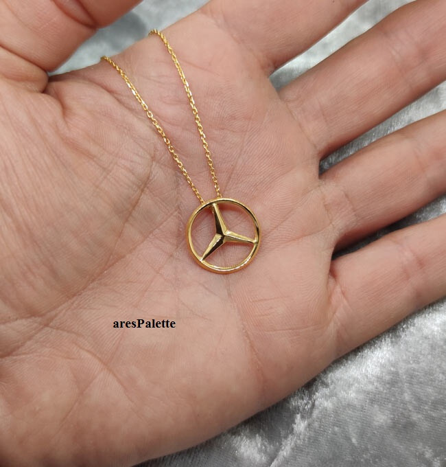 Car jewelry 925 Silver Yellow Gold Plated Handmade Birthday gift