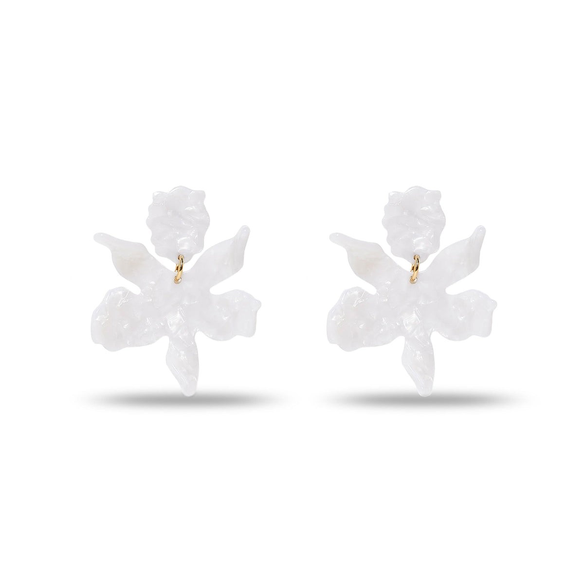 LELE SADOUGHI NWT $125 Paper Lily Mother of Pearl Pierced Earrings Small