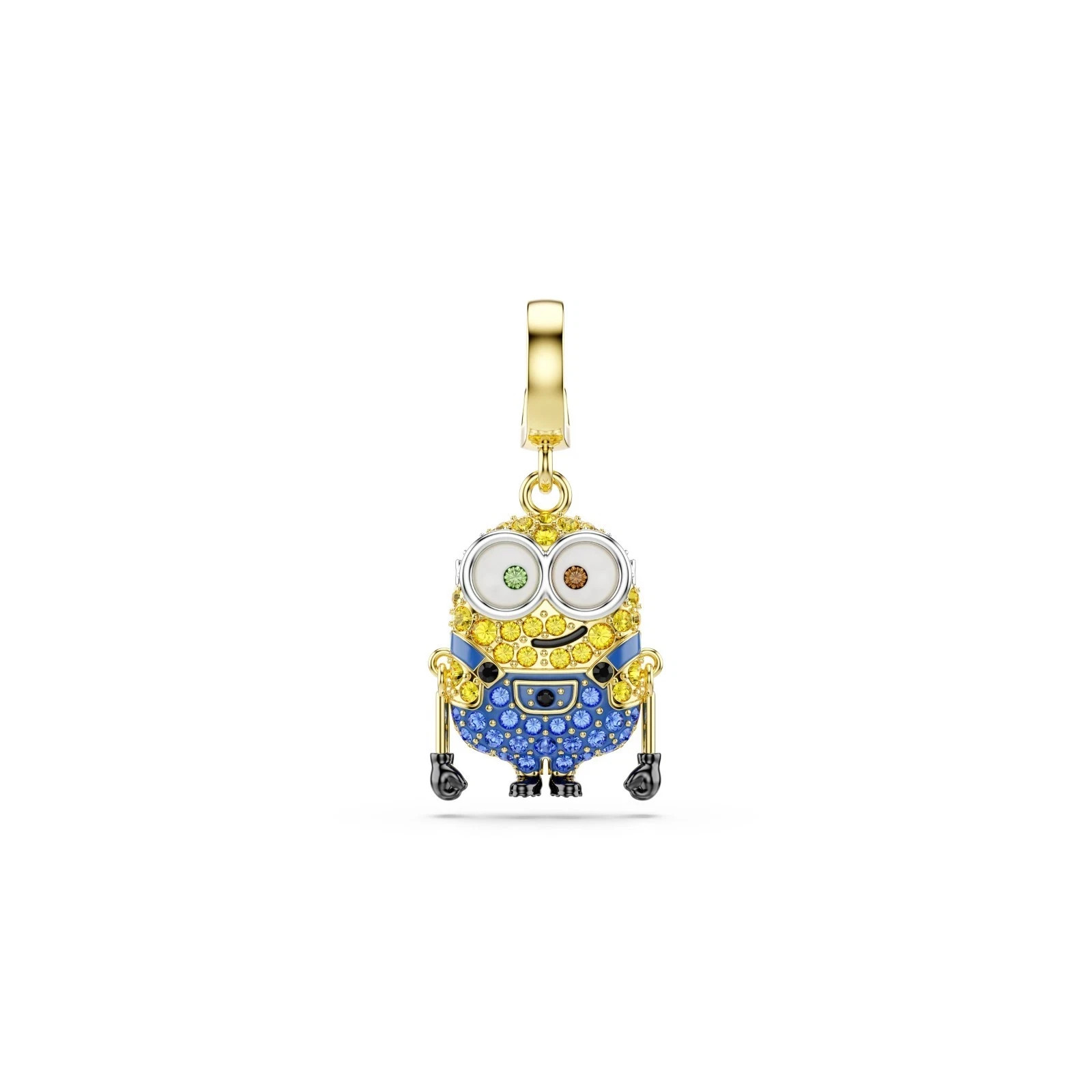Swarovski Minions BOB charm, Pavé, Yellow, Gold-tone plated 5753016