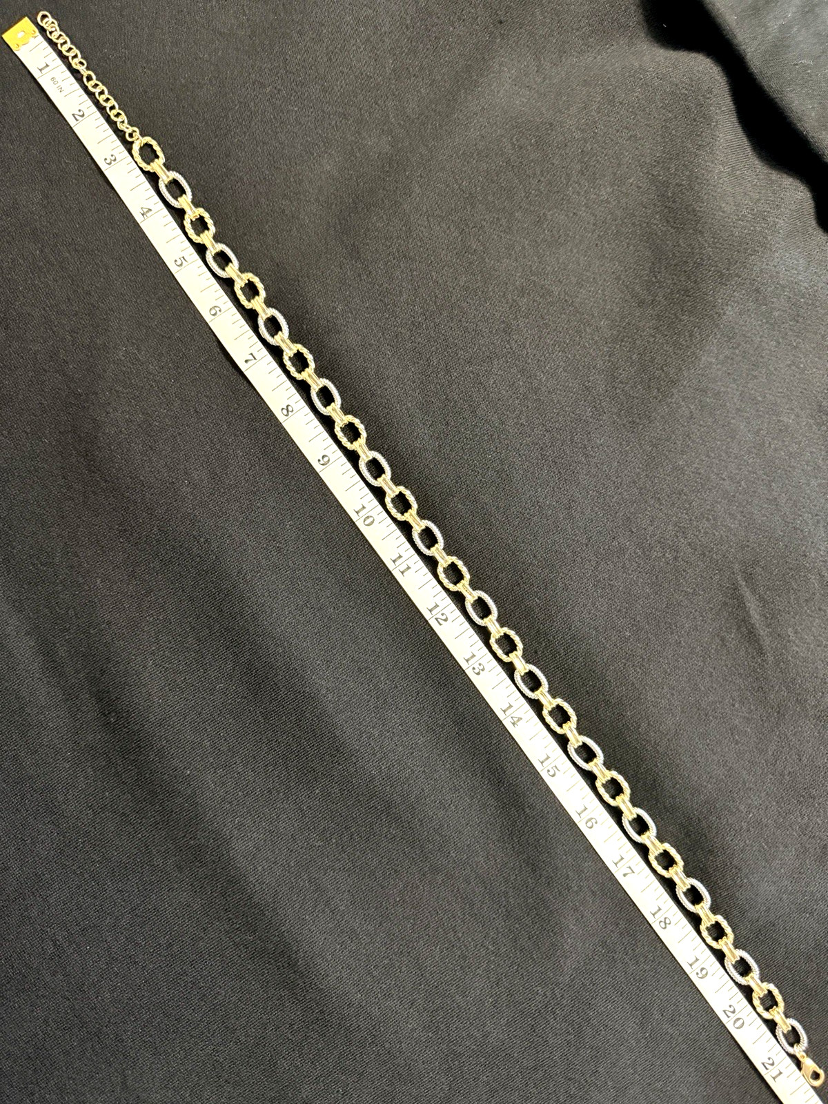 New Yellow & White Gold-Filled 18-20″ Adjustable Rounded Link Necklace