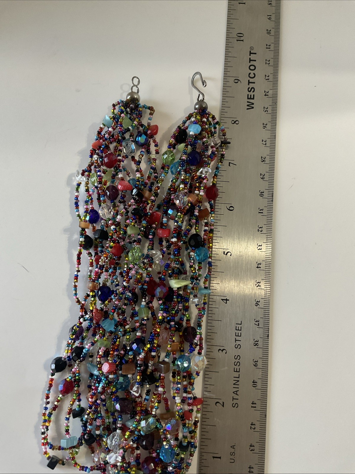 Multi Bead Multi Strand Colorful Necklace And Bracelet